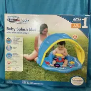 50% OFF SwimSchool Baby Splash Mat with Inflatable Canopy 3 Stackable Play Rings