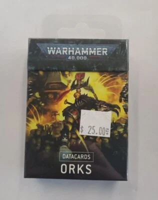 Warhammer 40K Orks Datacards Brand New Sealed -- S2G --