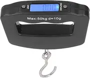 [Obetuens] Portable Handheld Travel Luggage Electronic Scale, Digital Hanging Scales 50kg with Hook LCD Display Unit Conversion Electronic Hook Scale for Shopping Fishing Household