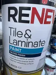 White Knight 1 Litre White Gloss Renew Tile And Laminate Paint Free Tinting