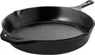 Saute Fry Pan - Chefs Pan, Pre-Seasoned Cast Iron Skillet - Frying Pan 12 Inch -