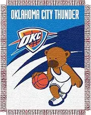 NBA Oklahoma City Thunder Original Woven Jacquard Baby Throw, 36" x 46"
