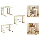 Microwave Rack 2 Tier Kitchen Countertop Storage Kitchen Counter Shelf