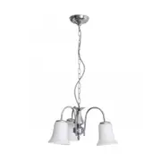 Bell Shade Pendant Light 3Lt E14 in Chrome Superlux Lighting - R7633-3P-CH