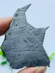 Natural Aletai Iron Meteorite Cut Slabs Etched Perfect Fusion Crust 33G