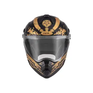 【SOL Helmets】SS-2P複合式安全帽 (織田信長_消光黑/金) 帽舌需另加購｜ SOL安全帽官方商城