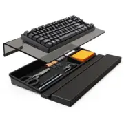 3 in 1 Keyboard Stand w/Wrist Rest and Storage Tray - Klearlook [Ultra Comfor
