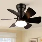 Ceiling Fan with Light and Remote Control, 22 Inch Recessed Mount Ceiling Fan...