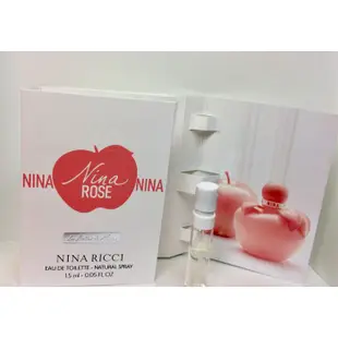 *人人美*Nina Ricci Eau de Toilette 粉紅泡泡淡香水4ML  原廠小香 /針管2025到期