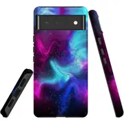 For Google Pixel 6 Case, Shielding Back Cover,Abstract Galaxy