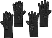 [BESPORTBLE] Cycling Gloves Non-Slip Compression Hand Gloves for Men Full Finger Elastic Silicone Grip Winter Sports Fitness