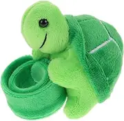 ibasenice Animal Slap Bracelet Plush Turtle Shaped Wristband for Party Favor for Birthdays Holidays Themed Events Cute and Safe Design for Fun Play