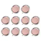 10Pcs Pocket Sized Folding Compact Mirror 2-Side Makeup Mirror for Home Travel