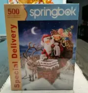 NEW Springbok 500 Pc Jigsaw Puzzle "Special Delivery" Christmas Santa SEALED