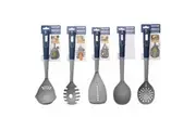 5PK Salter Indigo Slotted Spoon/Ladle/Spatula Cooking Food Serving Combo Set