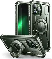 Dexnor for iPhone 13 Pro Max Case Compatible for MagSafe[Built in Screen Protector and Kickstand]，Heavy Duty Military Grade Protection Shockproof Protective Cover for iPhone 13 Pro Max - Green