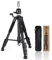 Wig Stand Tripod with Non-Slip Base Heavy Duty Adjustable Mannequin Head Stand