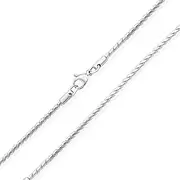 [Bling Jewelry] Unisex Thin Strong Simple Basic 2MM Yellow Gold Plated Silver Tone Stainless Steel Serpentine Chain Necklace for Men Women 16, 18, 20,24 Inch