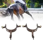 SustVita 2Pcs Western Cowboy Spurs, Vintage Bronze Low Carbon Steel Spurs for Horse Riding, Outlast and Stylish