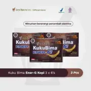 3 Box KUKUBIMA ENER-G Coffee Ginseng Energy Drink Stamina Increase Antioxidant