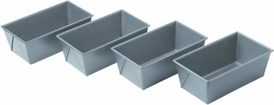 Commercial II Non-Stick Mini Loaf Pans, 5-3/4 by 3-1/4 by 2-1/4-Inch, Gray , ...