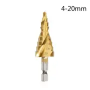 Plastic Spiral Step Drill Double-head Drive Shaft Double End Step Drill Bit