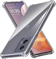 USTIYA Case for Motorola Moto G85 5G Case Clear TPU Four Corners Protection Cover Transparent Soft