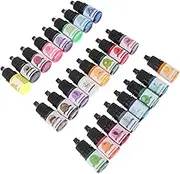 DOITOOL 24Pcs Colors Epoxy Resin Pigment Durable Dyeing Material for DIY Crafts Jewelry Making Nail Safe and Versatile Colorant