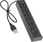 MERRYHAPY Port 7 Line Concentration Computer USB Hub 4 Port USB Hub Laptop USB Hub USB Extensions Station USB Splitter USB Extension Cable Multiple USB Port for Laptop Abs Hub Line Notebook