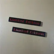 2x Big Black red Limited Edition Metal Emblem Decal Sticker Badge GT Power Turbo (for: MG)