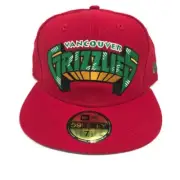 Vancouver Grizzlies New Era Hat Cap Fitted 7 1/2 Wool Hardwood Brand New