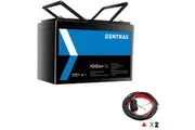Gentrax 12V 100Ah Lithium Battery + 2* 6m 6AWG Fuse M8 Lug 60A Alternator Cable