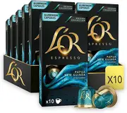L’OR Espresso Coffee Papua New Guinea Intensity 7 - 100 Aluminium Capsules Compatible with Nespresso Machines (10x10 Pods Pack)