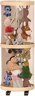 Multi-Layer Soft Toy Storage Dustproof and Orderly Odorless ABS Transparent Doll Storage Tube Stuffed Animal Storage, Type+2