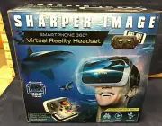 NEW IN BOX Sharper Image Virtual Reality Headset Smartphone 360