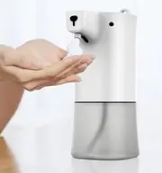 Shower Dishwashing Gel Foam Handwash Soap Dispenser Automatic auto Foam Sensor Hand 350ml (White)