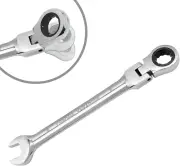 8Mm Flex Head Ratchet Wrench, 12 Point Chrome Vanadium Steel Combination Spanner
