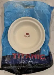 RMS Titanic Artifact Collection Reproduction White Star Line 9.5" Soup Bowl
