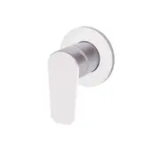 MEIR Round Brass Basin/Bath Paddle Mixer - Wall Mounted - Chrome
