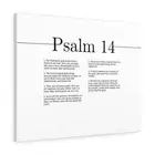 Psalm 14 Seek God WhiteBible Chapter Canvas Christian Wall Art