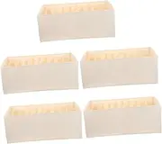 CHILDWEET 5pcs Portable Thin Jeans T-shirt Storage Box Wardrobe Organizer Closet Organizer Clothes for Daily Use