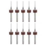 10Pcs 0.6mm Tungsten Carbide CNC Engraving Print Circuit Board PCB Drill Bits