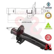 Front Axle Shock Absorber, Shocker Suit AUDI A3 2.0 FSI A3 Sportback (8PA) (for: Audi)