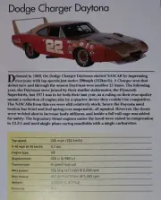 Dodge Charger Daytona Picture Out of Print Spec Article Sheet Mopar Wall Art