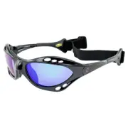 Category 4 Polarized Jet Ski Floating Goggles Black Padded Frames with Anti-F...