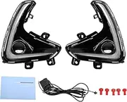 XTevu LED Daytime Running Light, Compatible with Yaris 2020‑2021, Front Bumper Signal Lamp Pair, DRL Turn Indicator Light, 12V Car Light Assembly