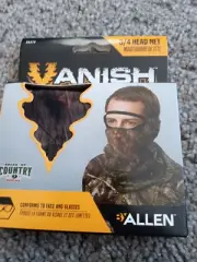 Allen Vanish Mesh 3/4 Head Net - Camo Hunting Head Net NEW