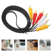 3 Pair Audio Cable Dvd Line Composite and Video Component Cables