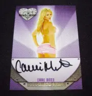 2016 Benchwarmer CARRIE MINTER Eclectic #180 Gold Foil Auto PLAYBOY Playmate Hot