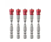 5Pcs Screwdriver Bit Cross S2 Alloy Steel Magnetic Hex Shank Tool Set Kit For Working